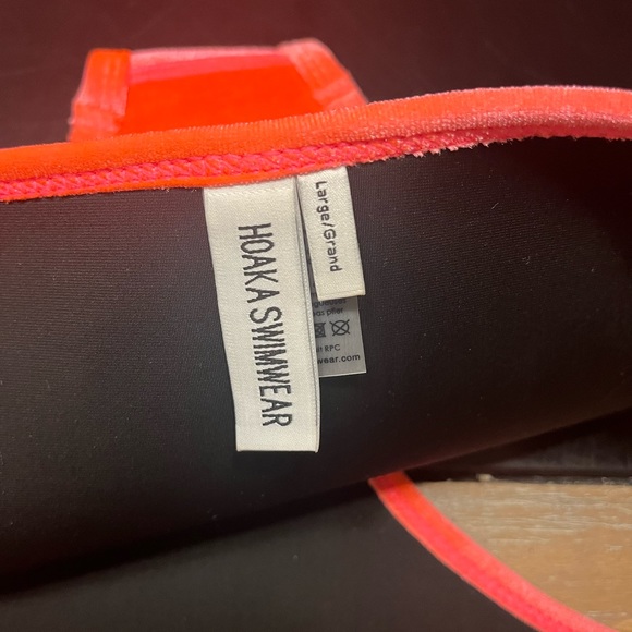 Hoaka velvet orange pink bikini set - Picture 5 of 5